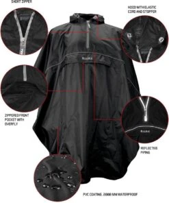 Ralka Poncho - Zwart - Volwassenen -Buiten Kampeer Aanbieding 1000x1200 3