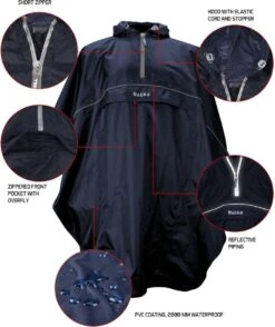 Ralka Poncho - Blauw - Volwassenen -Buiten Kampeer Aanbieding 1007x1200 1