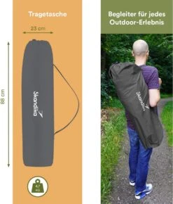 Skandika Moonchair Sirkka – Campingstoelen – Klapstoel – Vouwstoel – Kampeerstoel - Grote, Comfortabele, Campingstoel Opvouwbaar, Gepolsterd, Koelvak, Drinkhouder, Draaggreep En Draagtas, Antislipvoetjes - Max. 150 Kg – Zwart/grijs -Buiten Kampeer Aanbieding 1022x1200 2