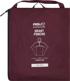 AGU Grant Regenponcho Essential Unisex - Bordeaux - One Size - Dames & Heren - Waterdicht & Ademend -Buiten Kampeer Aanbieding 1031x1200 5
