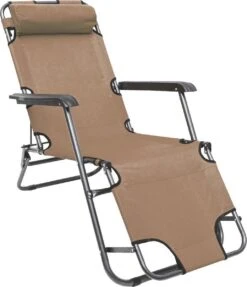 Ligstoel Opvouwbaar 155x60cm - Lichte Ligbed Relaxstoel Tuinstoel Campingstoel Strandstoel -Buiten Kampeer Aanbieding 1033x1200