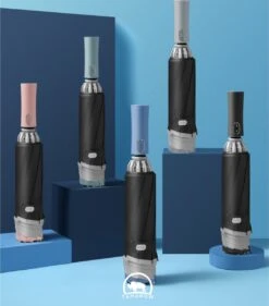 Tamarow™ Automatische Opvouwbare Paraplu - Omgekeerd Design - Windproof - Lichtgewicht - Reflectie - Omgekeerd Design - Roze -Buiten Kampeer Aanbieding 1054x1200 3