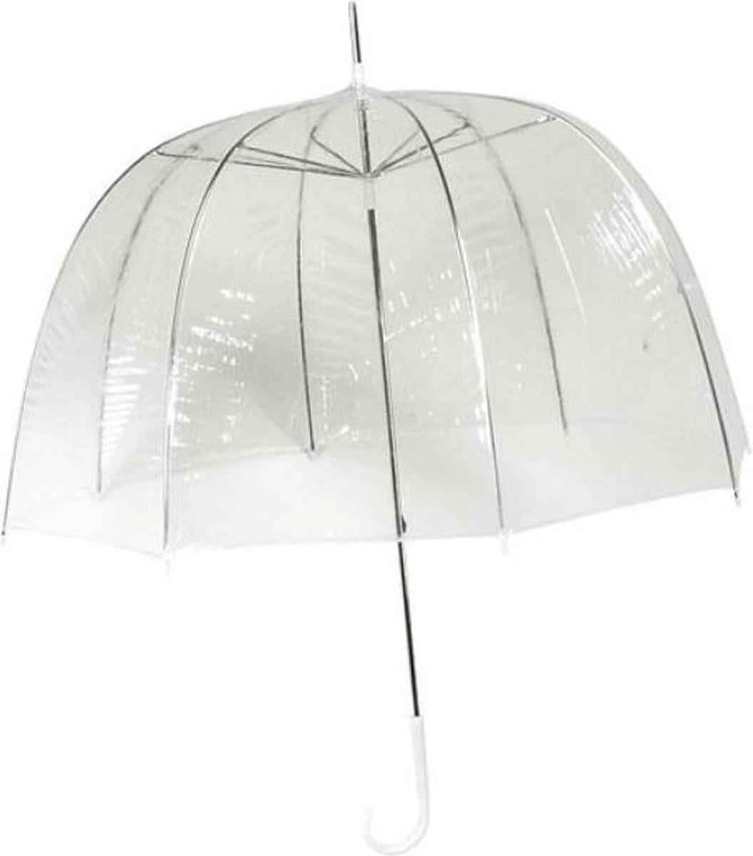 Impliva Koepelparaplu - 75cm Diameter - Transparant 1 Impliva Koepelparaplu - 75cm Diameter - Transparant