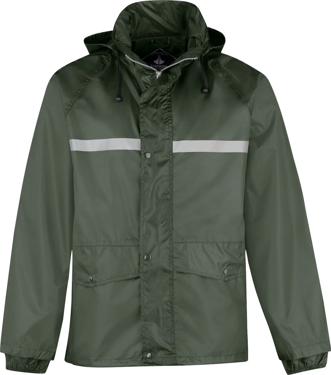 BJØRNSON Dusch Regenpak Dames & Heren - Waterdicht - Maat L - Olijfgroen 11 BJØRNSON Dusch Regenpak Dames & Heren - Waterdicht - Maat L - Olijfgroen - Afbeelding 11