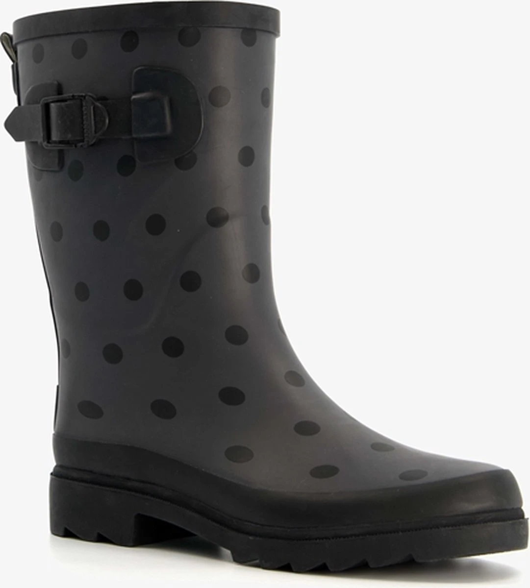 Mountain Peak Dames Regenlaarzen Met Stippen - Zwart - Maat 41 1 Mountain Peak Dames Regenlaarzen Met Stippen - Zwart - Maat 41