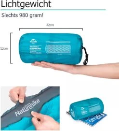 Naturehike® 3D Luchtmatras Premium - Comfortabel R-waarde 2.0 - Extra Dikke Slaapmat - Luchtbed Kamperen - Opblaasbaar Matras - Lichtgewicht - Outdoor - Camping -Buiten Kampeer Aanbieding 1095x1200