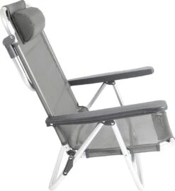Bo-Camp Beach Chair - Monaco - Aluminium - Grijs -Buiten Kampeer Aanbieding 1096x1200 1