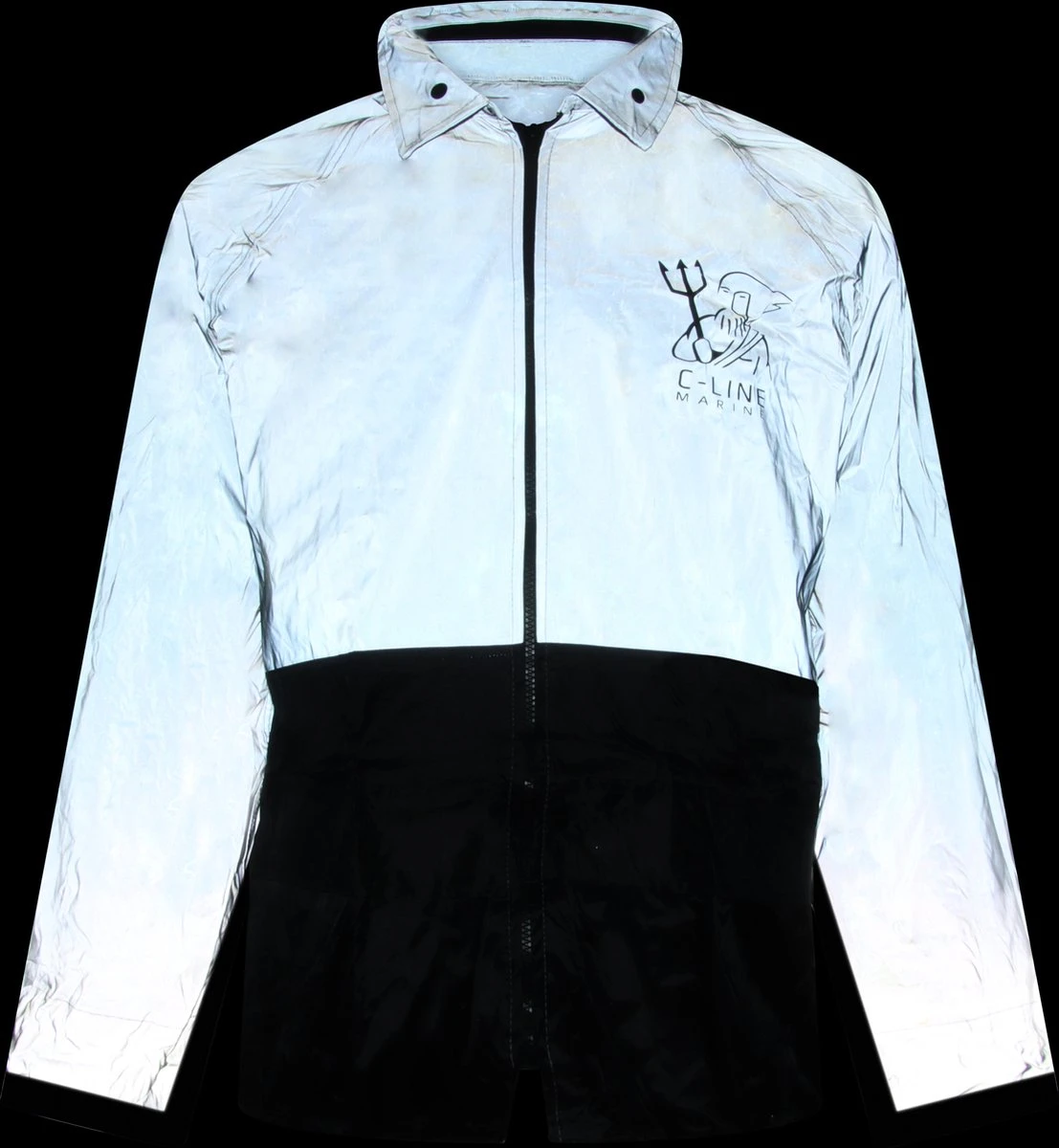 C-Line Regenpak Met Capuchon - Reflecterende Jas - Nieuw Model - Kinder Maat 158/164 4 C-Line Regenpak Met Capuchon - Reflecterende Jas - Nieuw Model - Kinder Maat 158/164 - Afbeelding 4