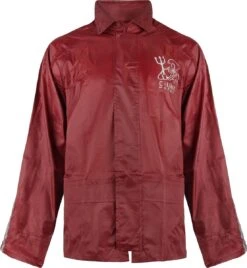 C-Line Regenpak Met Capuchon - Rood - Reflecterend - Nieuw Model - Volwassen Maat L -Buiten Kampeer Aanbieding 1107x1200 4