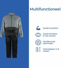 C-Line Regenpak Met Capuchon - Reflecterende Jas - Nieuw Model - Volwassen Maat XL -Buiten Kampeer Aanbieding 1110x1200 4