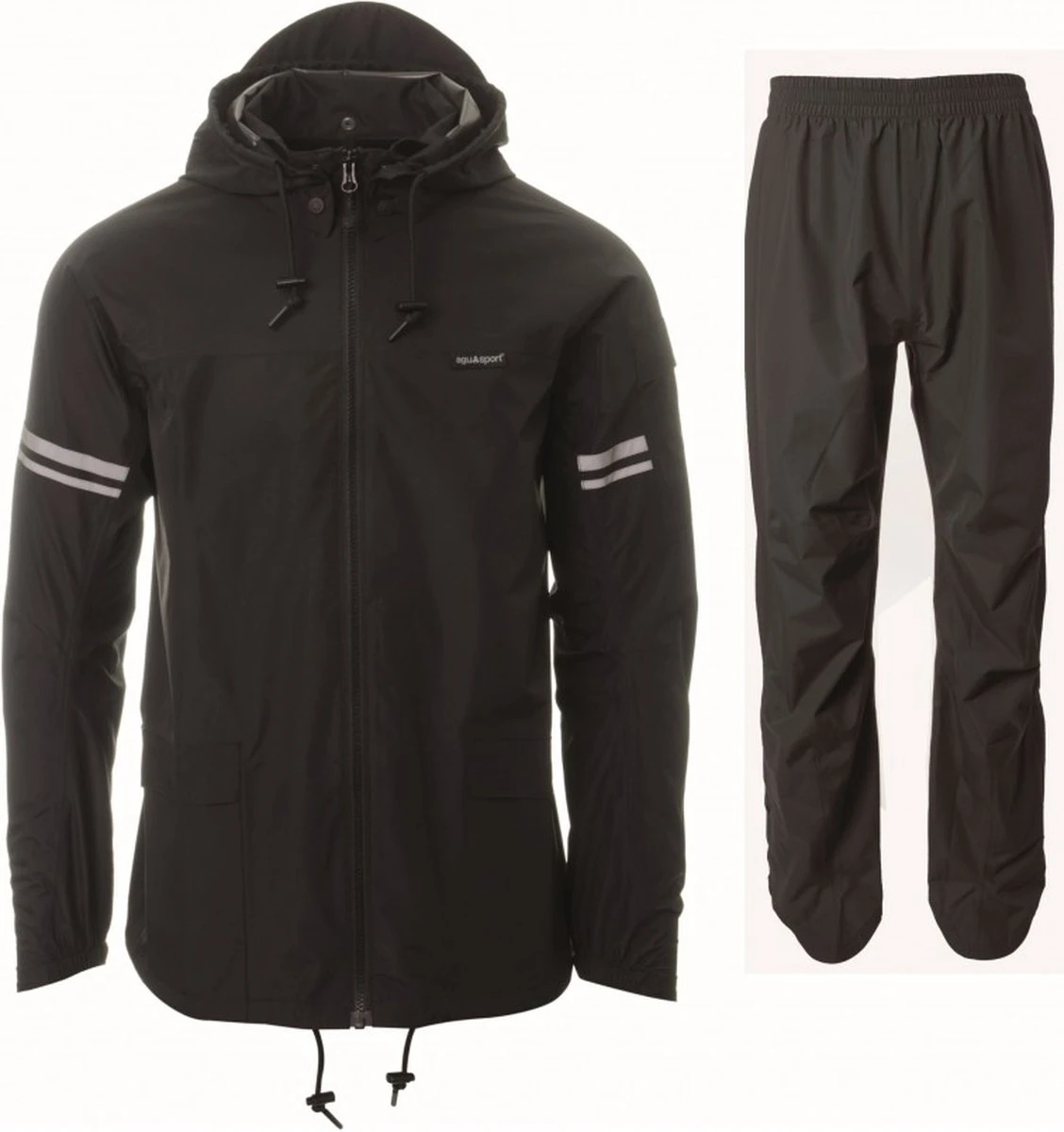 AGU Original Regenpak Essential - Zwart - L - Dames & Heren - Waterdicht & Ademend 20 AGU Original Regenpak Essential - Zwart - L - Dames & Heren - Waterdicht & Ademend - Afbeelding 20