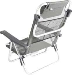 Bo-Camp Beach Chair - Monaco - Aluminium - Grijs -Buiten Kampeer Aanbieding 1149x1200
