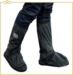 ATTREZZO® Regen Overschoenen – Duurzaam - Hoog Model – Waterdicht En Anti Slip – Maat 37-38