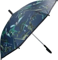 Merkloos Dinosaurus Kinderparaplu Voor Jongens/meisjes/kinderen 63 Cm - Dino Artikelen - Kinderparaplu - Regenkleding/regenaccessoires