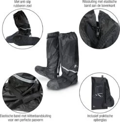 Amazy Regenoverschoenen + Gratis Opbergtas (maat 44/45 | Hoog) - Waterdichte En Antislip Schoenovertrekken Met Reflectoren Voor Droge, Schone Schoenen, Zelfs In De Regen, Sneeuw Of Stof. -Buiten Kampeer Aanbieding 1180x1200 14