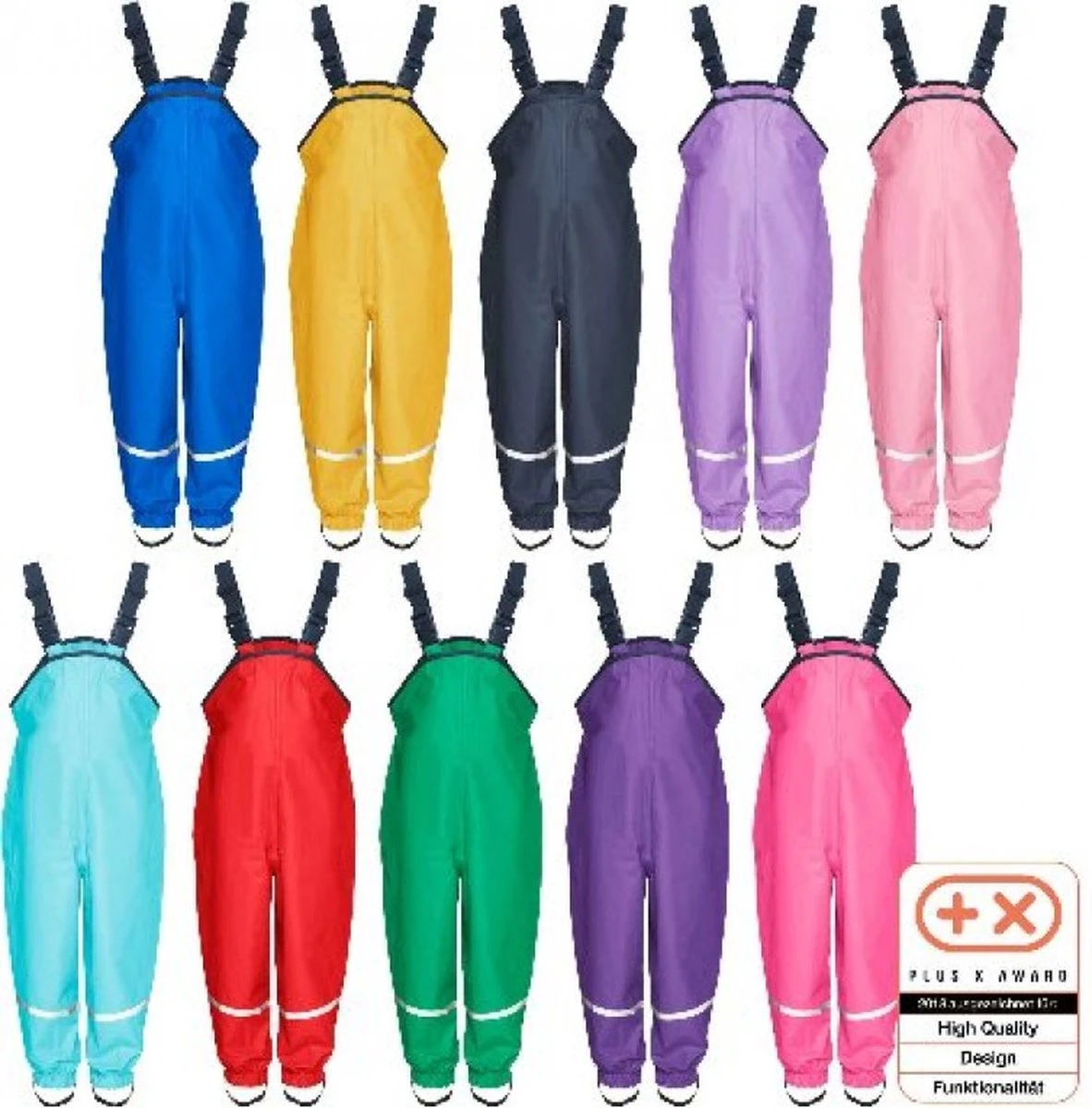 Playshoes Regenbroek Met Bretels Kinderen - Geel - Maat 104 5 Playshoes Regenbroek Met Bretels Kinderen - Geel - Maat 104 - Afbeelding 5