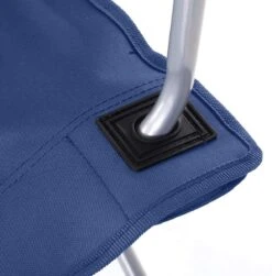 Set Van 2 Opvouwbare Campingstoelen, Klapstoelen Voor Buiten, Comfortabel, Met Armleuningen En Bekerhouders, Stabiel Frame, Draagvermogen 120 Kg - Blauw -Buiten Kampeer Aanbieding 1183x1200 4