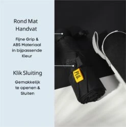 PLU - Paraplu - Opvouwbaar - Inklapbaar - Met Luxe Beschermhoes - Met Reisetui - Windproof - Fashionable - Lichtgewicht - Zwart -Buiten Kampeer Aanbieding 1190x1200 9