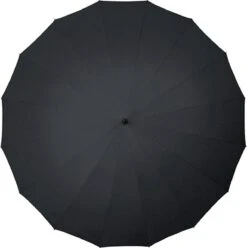 Falcone Herenparaplu Met Houten Stok - Ø 125 Cm - Zwart -Buiten Kampeer Aanbieding 1195x1200 13