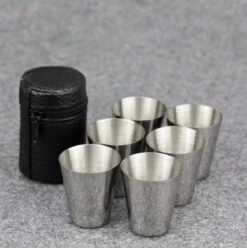 6x Rvs Shot Bekertjes - Borrelglaasjes - Thee/ Koffie Beker - Shotjes Met Leren Case - Bekers 30 ML -Buiten Kampeer Aanbieding 1197x1200 27