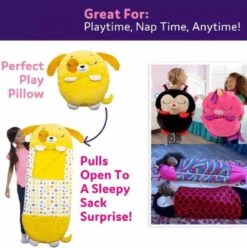 Draak Slaapzak -160 Cms | Kinderslaapzak | Slaapzak Junior | Nappers | Children Sleeping Bag | Kinderen Slaapzak | Super Soft 2 In 1 Fun Pillow &Sleepy For Boys | Draak Slaapzak | Zachte Slaapzak | Knuffel Slaapzak | 2 In 1 Slaapzak | Kinderen -Buiten Kampeer Aanbieding 1197x1200 3