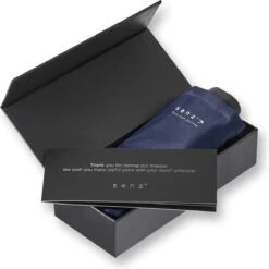 Senz Micro Opvouwbare Paraplu Midnight Blue -Buiten Kampeer Aanbieding 1198x1200 22