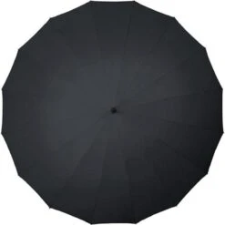 Falcone Herenparaplu Met Houten Stok - Ø 125 Cm - Zwart -Buiten Kampeer Aanbieding 1198x1200 24