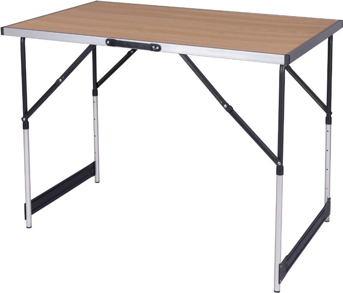 Kamyra® Campingtafel Inklapbaar - Kampeertafel, Partytafel - Opvouwbaar, Lichtgewicht & In Hoogte Verstelbaar - Aluminium/Hout 5 Kamyra® Campingtafel Inklapbaar - Kampeertafel, Partytafel - Opvouwbaar, Lichtgewicht & In Hoogte Verstelbaar - Aluminium/Hout - Afbeelding 5