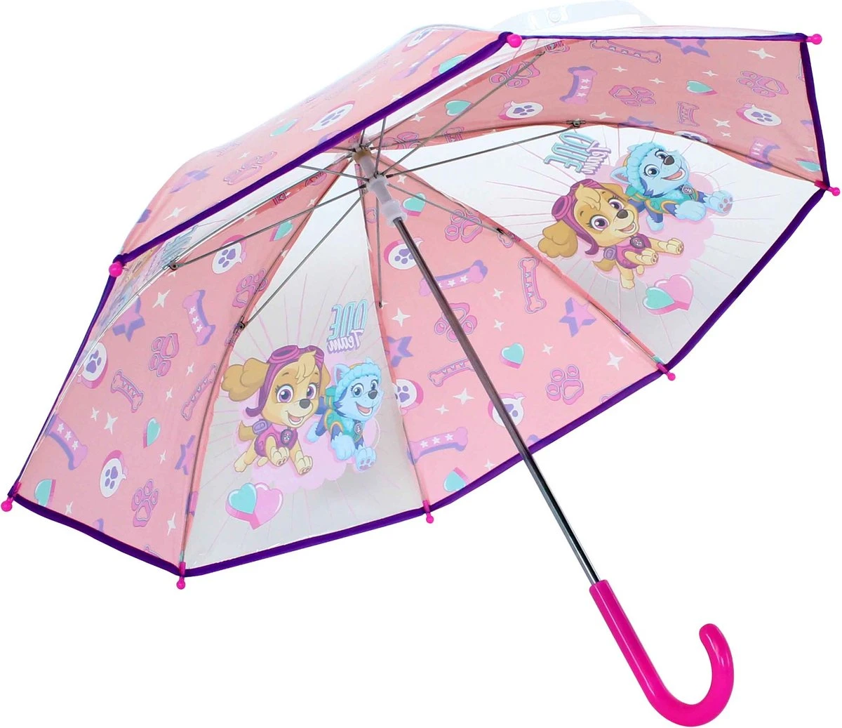 PAW Patrol - Paraplu - Kinderen - 78cm - Roze 4 PAW Patrol - Paraplu - Kinderen - 78cm - Roze - Afbeelding 4