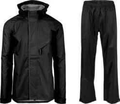 AGU Passat Regenpak Essential - Zwart - M - Dames & Heren - Waterdicht