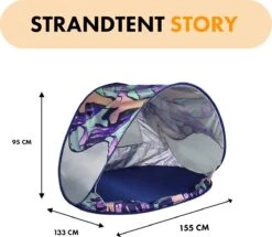 Deryan Luxe Pop Up Strandtent - Anti-UV 50+ - Story -Buiten Kampeer Aanbieding 1200x1045
