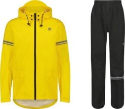 AGU Original Regenpak Essential - Geel/Zwart - L - Dames & Heren - Waterdicht & Ademend -Buiten Kampeer Aanbieding 1200x1045 6
