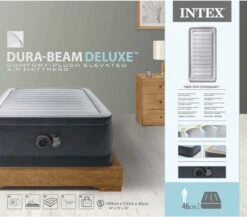 Intex Luchtbed - 1-Persoons - 99 X 191 X 46 Cm - Grijs - Met Ingebouwde Pomp, Hoeslaken Antraciet En Reparatieset -Buiten Kampeer Aanbieding 1200x1054 2