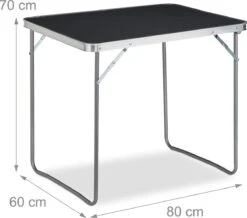 Relaxdays Campingtafel Inklapbaar - Aluminium Klaptafel - Vouwtafel Camping - Koffermodel -Buiten Kampeer Aanbieding 1200x1057 5