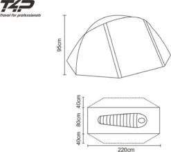 Expedition Tent T1 - Donker Groen - 1 Persoons -Buiten Kampeer Aanbieding 1200x1065