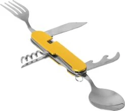 Merkloos Bestek - All -In-One Vork / Lepel / Mes / Flesopener/ Tirbuson - Blauw -Buiten Kampeer Aanbieding 1200x1068 3
