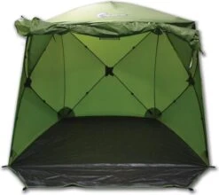 FisherPro Karpertent Met Stormcover – Vistent – Tent - Bescherming Tegen Zon En Wind – 100% Waterdichte Stormhoes – Met Handige Meeneemtas – Ook Geschikt Als Strandtent Of Festivaltent – Extra Veiligheid En Warmte Door Stormcover -Buiten Kampeer Aanbieding 1200x1070 1