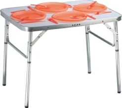 Merkloos Campingtafel - Opklapbaar - 75 X 55 X 70 Cm - Compact - Met Handvat -Buiten Kampeer Aanbieding 1200x1071