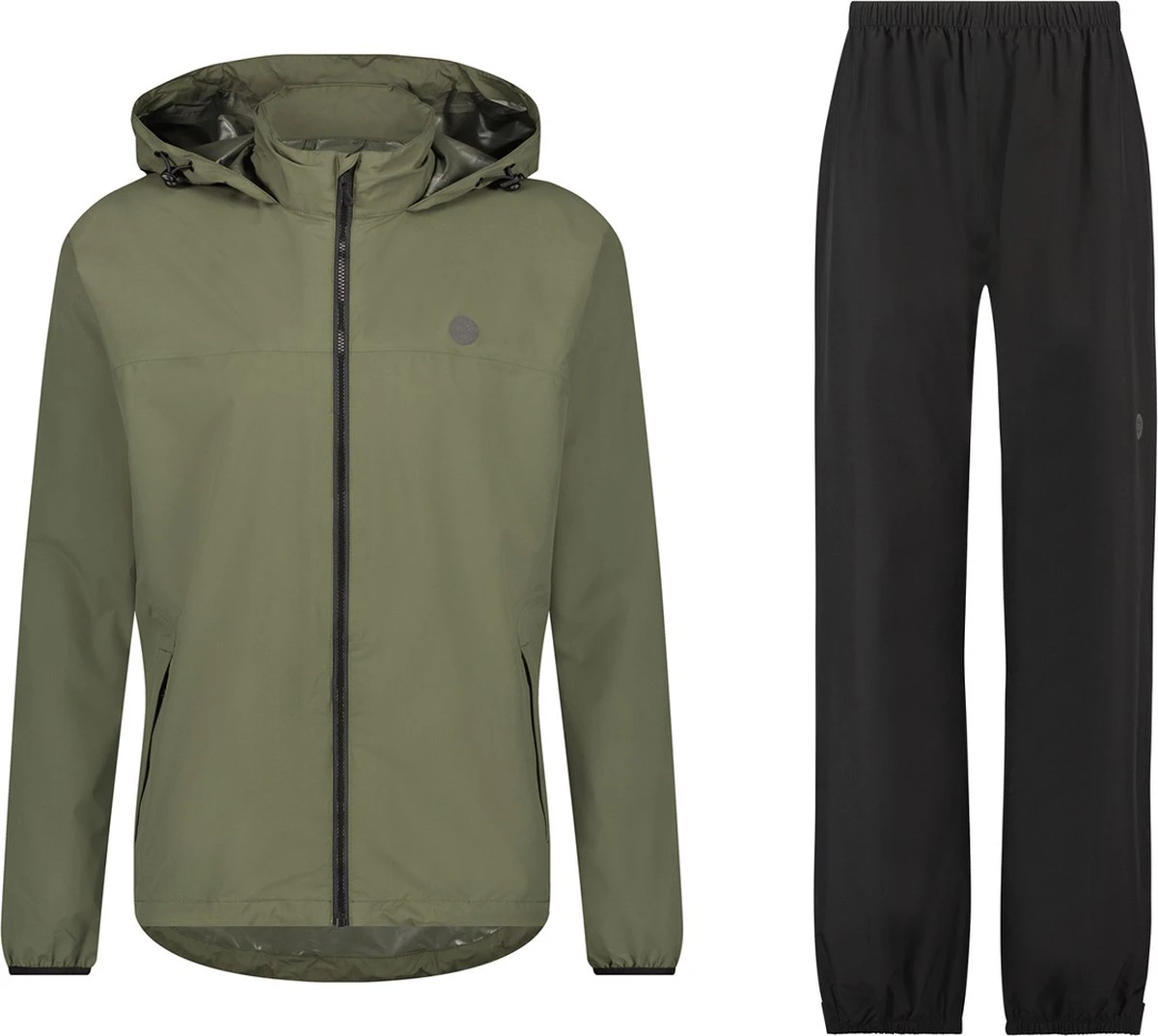 AGU GO Regenpak Essential Dames & Heren - Groen - M - Waterdicht & Ademend 1 AGU GO Regenpak Essential Dames & Heren - Groen - M - Waterdicht & Ademend