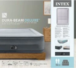 Intex Luchtbed - 2-Persoons - 152 X 203 X 33 Cm - Grijs - Met Ingebouwde Pomp, Hoeslaken Wit En Reparatieset 16 Intex Luchtbed - 2-Persoons - 152 X 203 X 33 Cm - Grijs - Met Ingebouwde Pomp, Hoeslaken Wit En Reparatieset -Buiten Kampeer Aanbieding 1200x1074 2