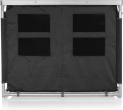 Campart Campingkeuken KI-0734 - Campingkast Groot - 4 Verstelbare Poten - Opvouwbaar En Lichtgewicht - Inclusief Opbergtas - Grijs -Buiten Kampeer Aanbieding 1200x1077