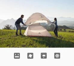 Cloud Up 1 Upgraded - Naturehike® - 1 Persoons Tent - Lichtgewicht Tent - Incl. Grondzeil - 210T 3000mm - Outdoor - Waterdicht - Hiking & Wandelen -Buiten Kampeer Aanbieding 1200x1080