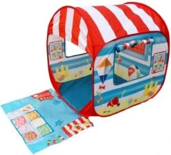 Pop-Up Strandtent: Beach Hut - Speeltent 14 Pop-Up Strandtent: Beach Hut - Speeltent -Buiten Kampeer Aanbieding 1200x1089