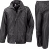 Result Zwart All Weather Regenpak Voor Volwassenen 2XL (46/56)