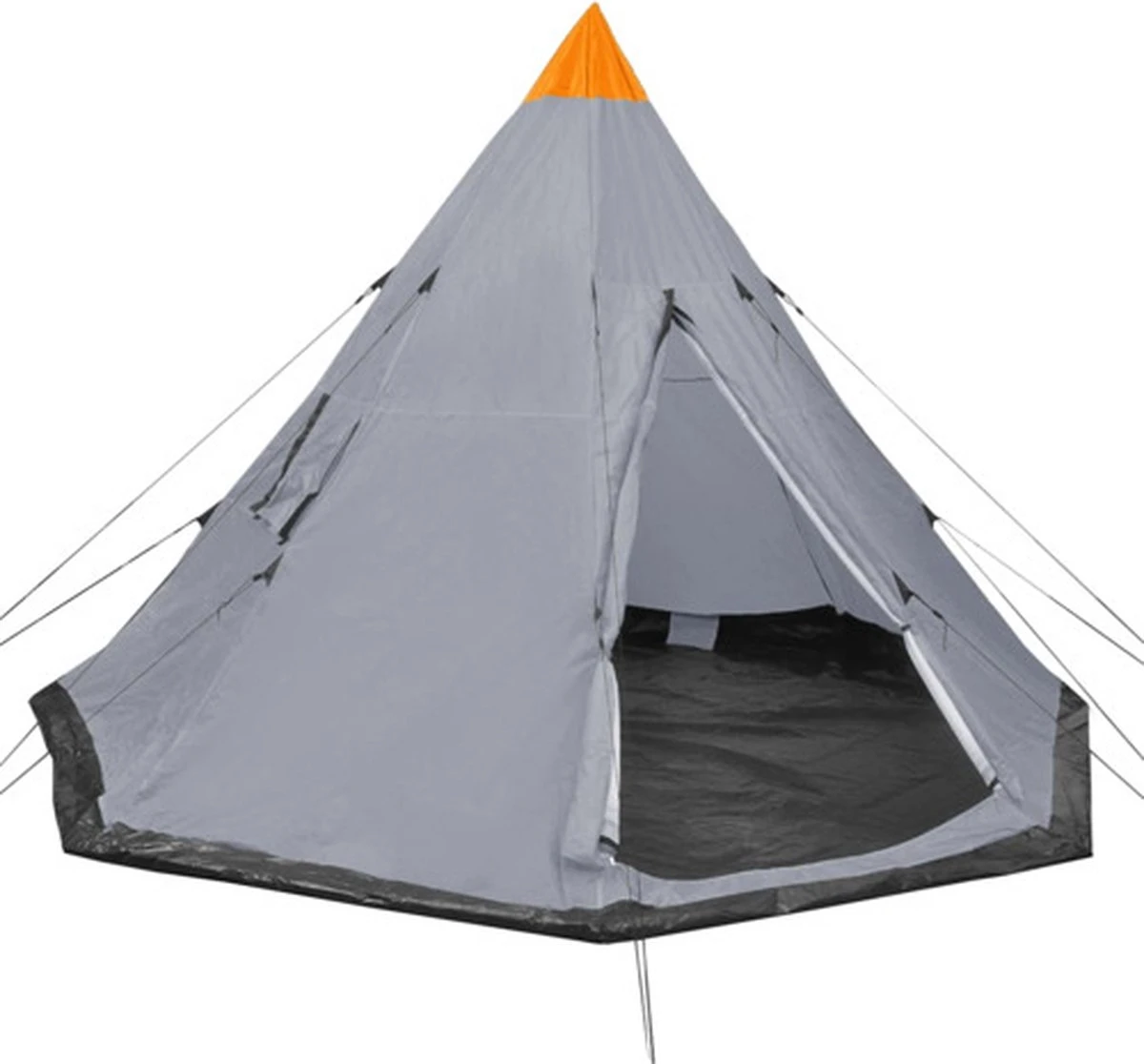 VidaXL Tent 4-persoons Grijs 1 VidaXL Tent 4-persoons Grijs