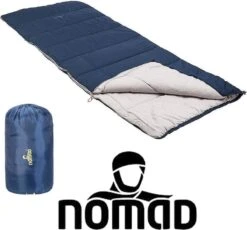 NOMAD® Brisbane Slaapzak | 205x80cm Blauw | Lichtgewicht & Kwalitatief | Dekenmodel Slaapzak | Incl Hoes -Buiten Kampeer Aanbieding 1200x1118 2