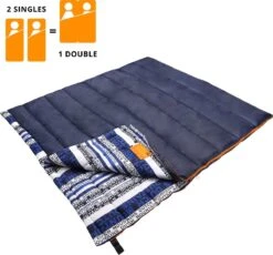 Dutch Mountains Slaapzak Goeree XL - Kussen 25x15cm - 220x90cm Katoenen Slaapzak - Tochtstrip -Buiten Kampeer Aanbieding 1200x1118 3