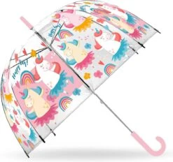 Unicorn Kinderparaplu - Transparant - D70 Cm