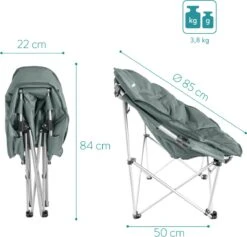 Navaris Klapstoel XXL - Campingstoel Met Opbergtas - Draagbare Stoel Voor Kamperen, Festivals En Vissen -Strandstoel - Inklapbaar - Grijs 9 Navaris Klapstoel XXL - Campingstoel Met Opbergtas - Draagbare Stoel Voor Kamperen, Festivals En Vissen -Strandstoel - Inklapbaar - Grijs -Buiten Kampeer Aanbieding 1200x1150 4