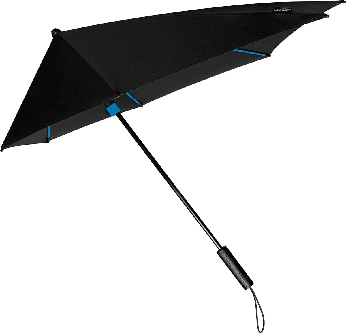 STORMaxi - Stormparaplu - Geschikt Voor Windvlagen Tot 100km/h - Ø 100 Cm - Zwart/ Blauw 1 STORMaxi - Stormparaplu - Geschikt Voor Windvlagen Tot 100km/h - Ø 100 Cm - Zwart/ Blauw